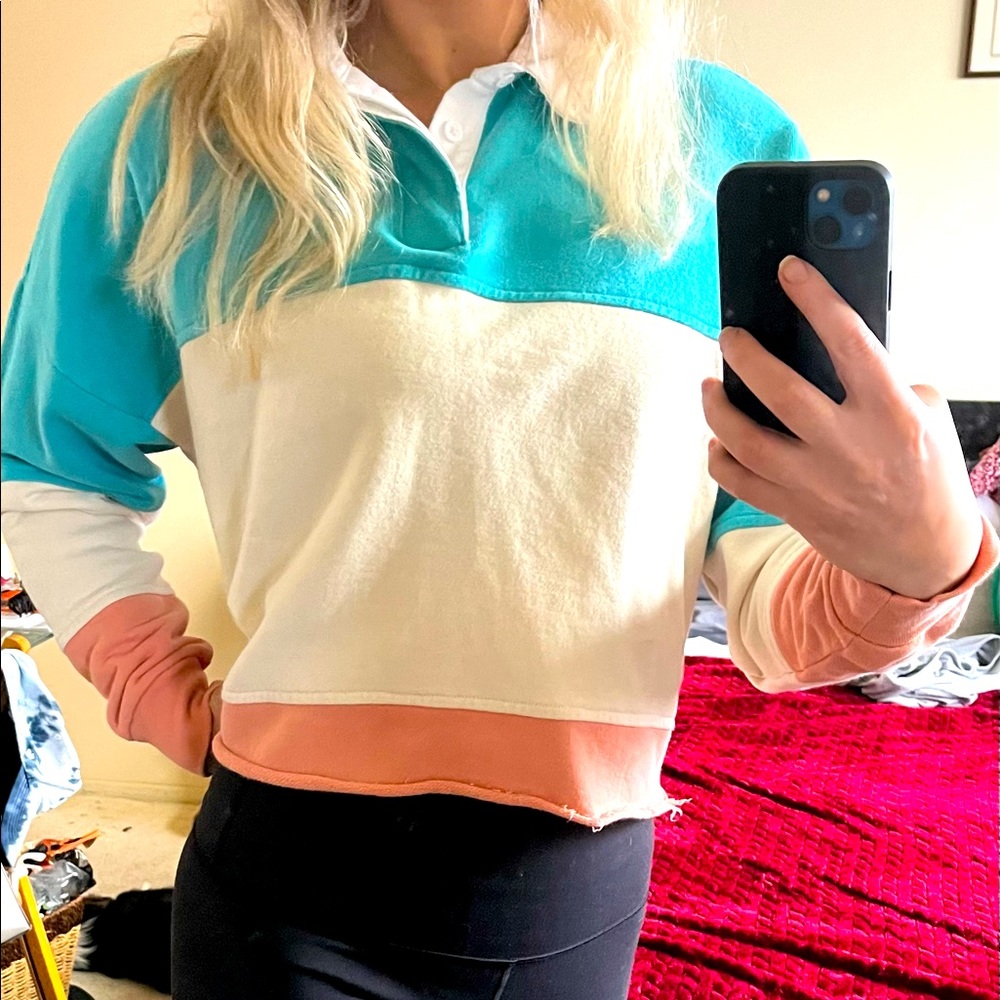 Cropped Rugby Polo Shirt